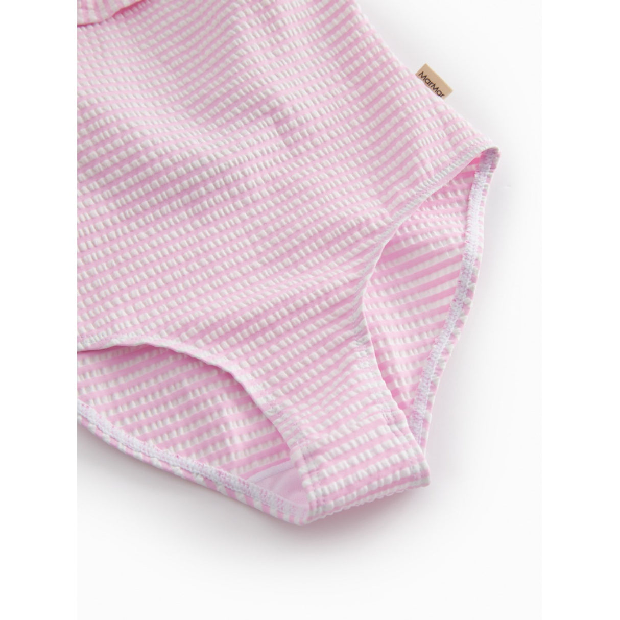 MarMar Seersucker Swim Pink Stripe Swilla Bathing Drakt