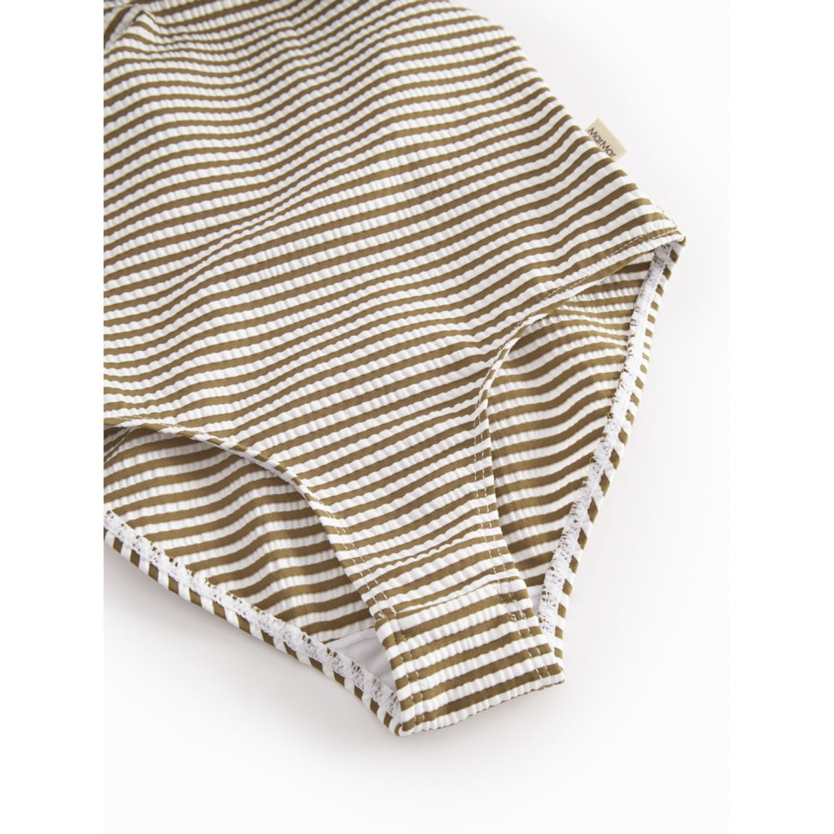 MarMar Seersucker Swim Dark Bronze Stripe Swilla Bathing Drakt
