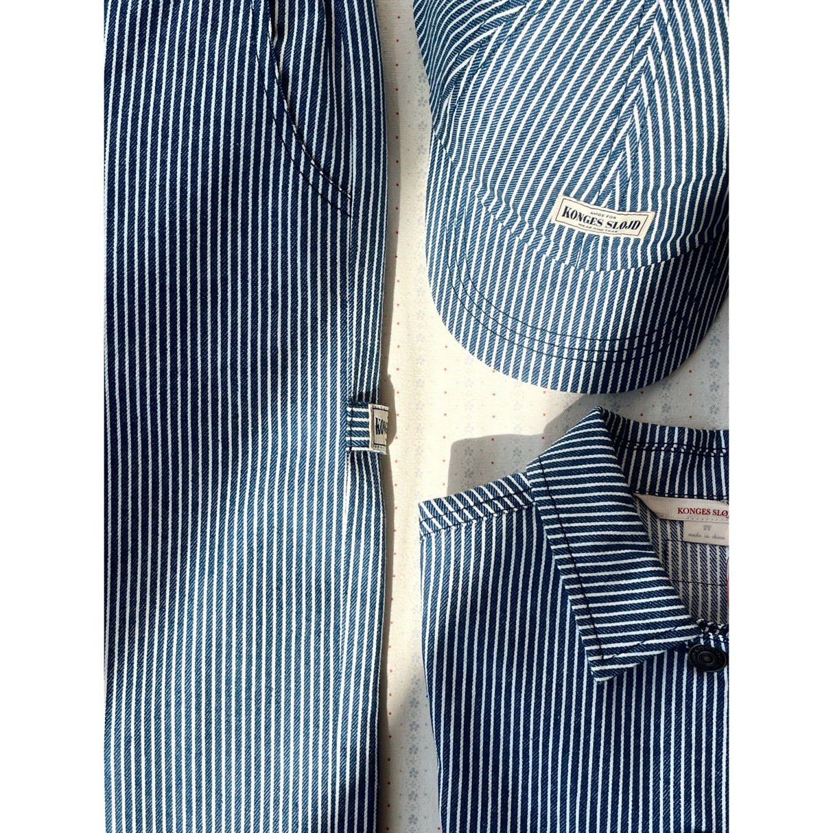 Konges Sløjd Blue Stripe Luc Bukser Gots