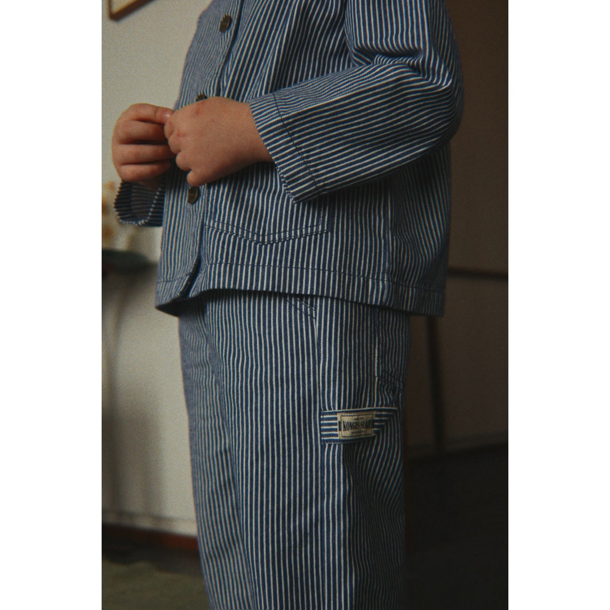 Konges Sløjd Blue Stripe Luc Bukser Gots