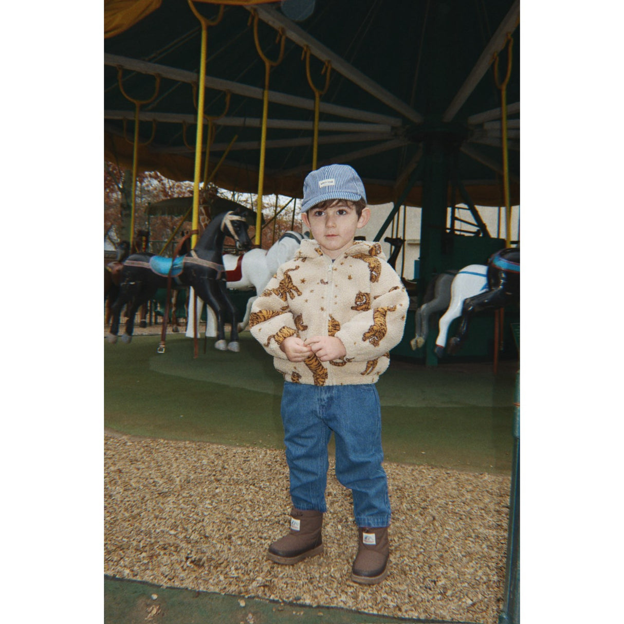 Konges Sløjd Blue Stripe Luc Caps Gots