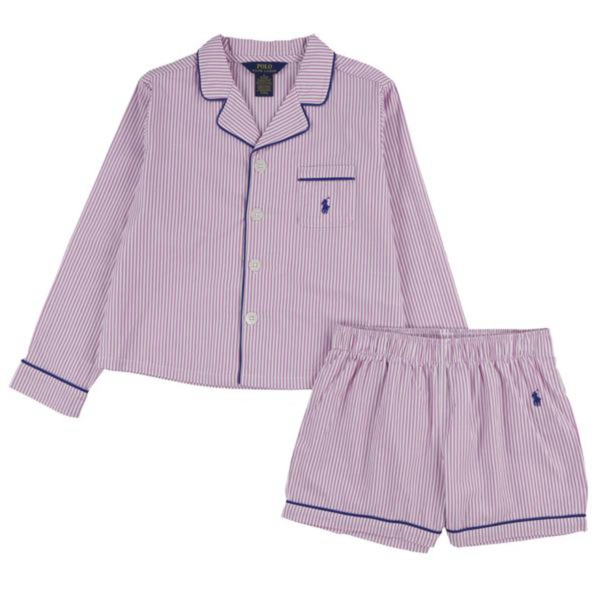 Polo Ralph Lauren Polo Violet Woven L/S & Shorts Sett