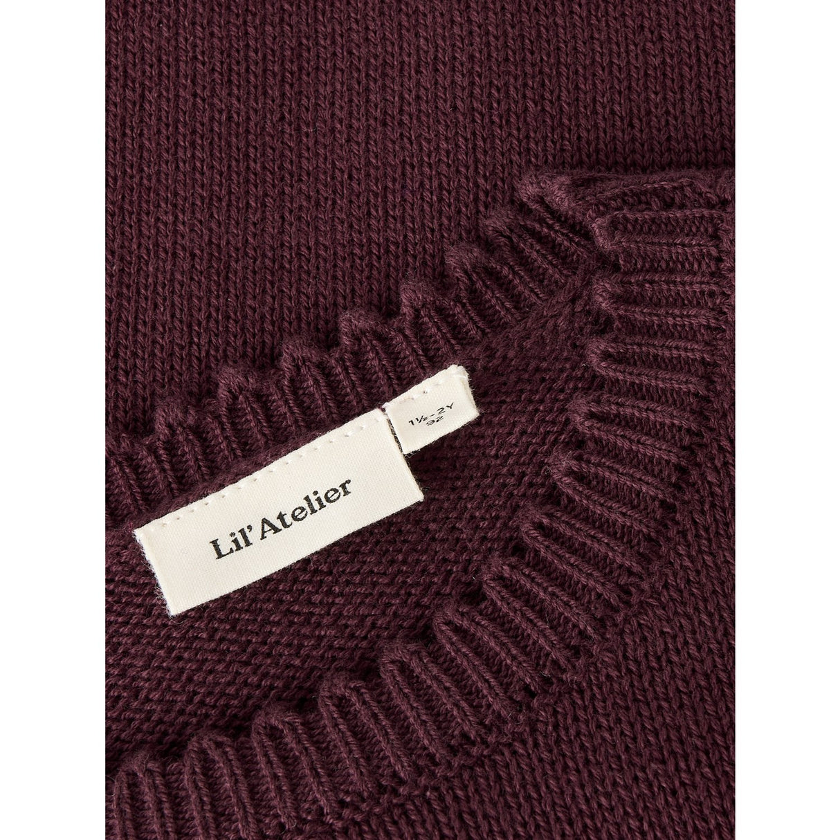 Lil'Atelier Catawba Grape Nmflola Ss Strikk Topp Lil