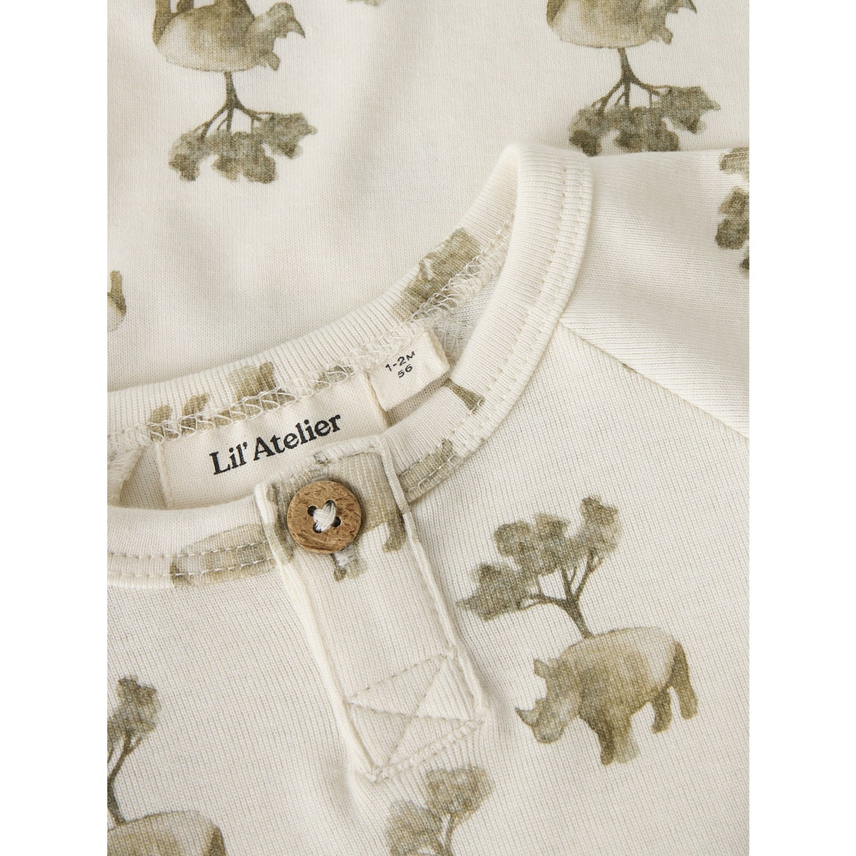 Lil'Atelier Coconut Milk Rhino Nbmlayo Ls Slim Body Lil