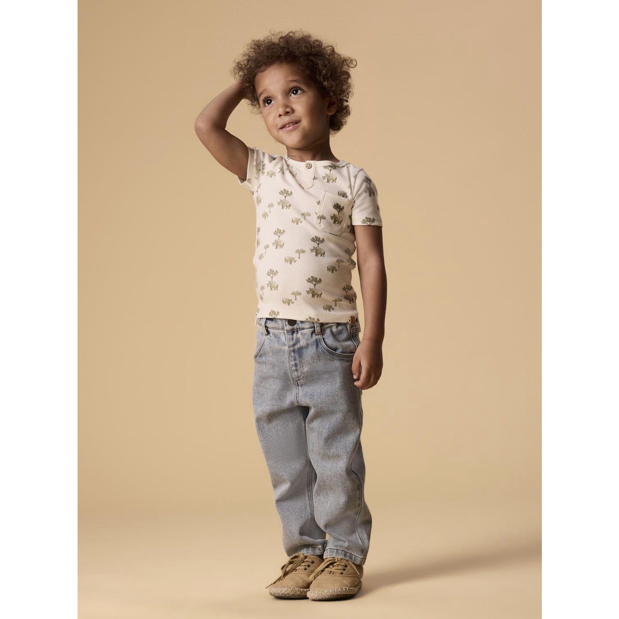 Lil'Atelier Coconut Milk Rhino Nmmlayo Ss Slim Topp Lil