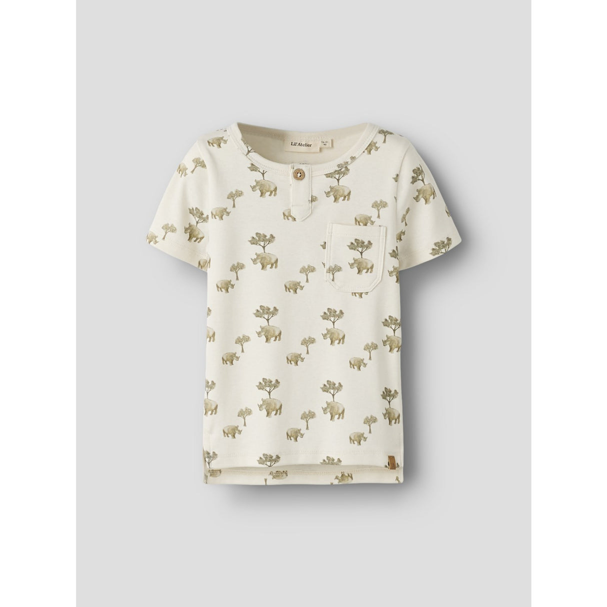 Lil'Atelier Coconut Milk Rhino Nmmlayo Ss Slim Topp Lil
