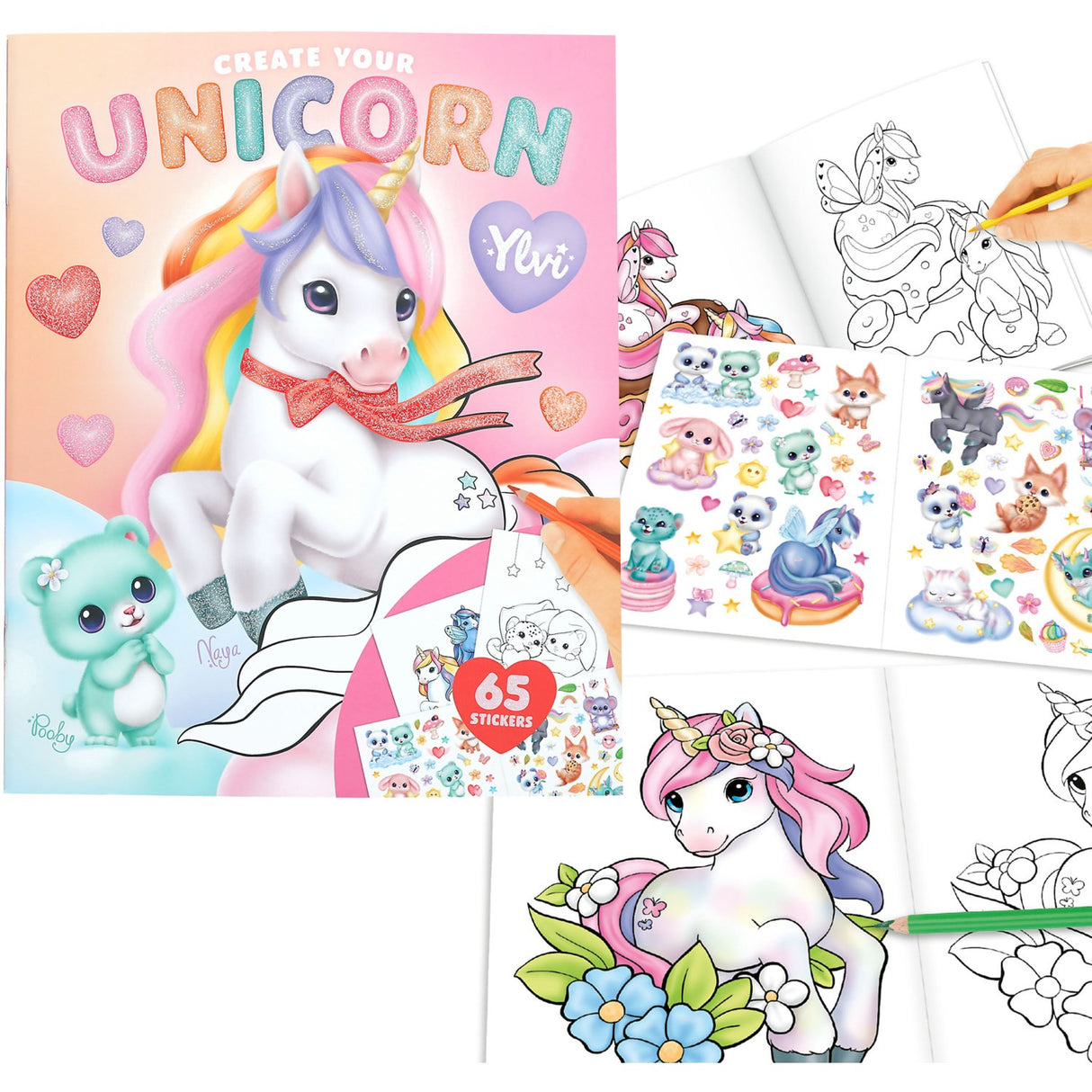 Ylvi Create Your Unicorn Colouring Bok
