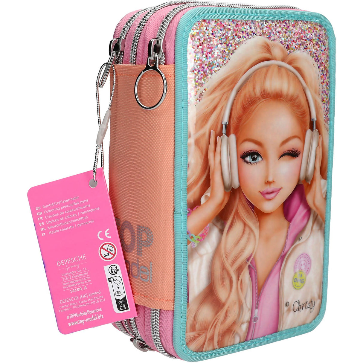 TOPModel Music Triple Pencil Case