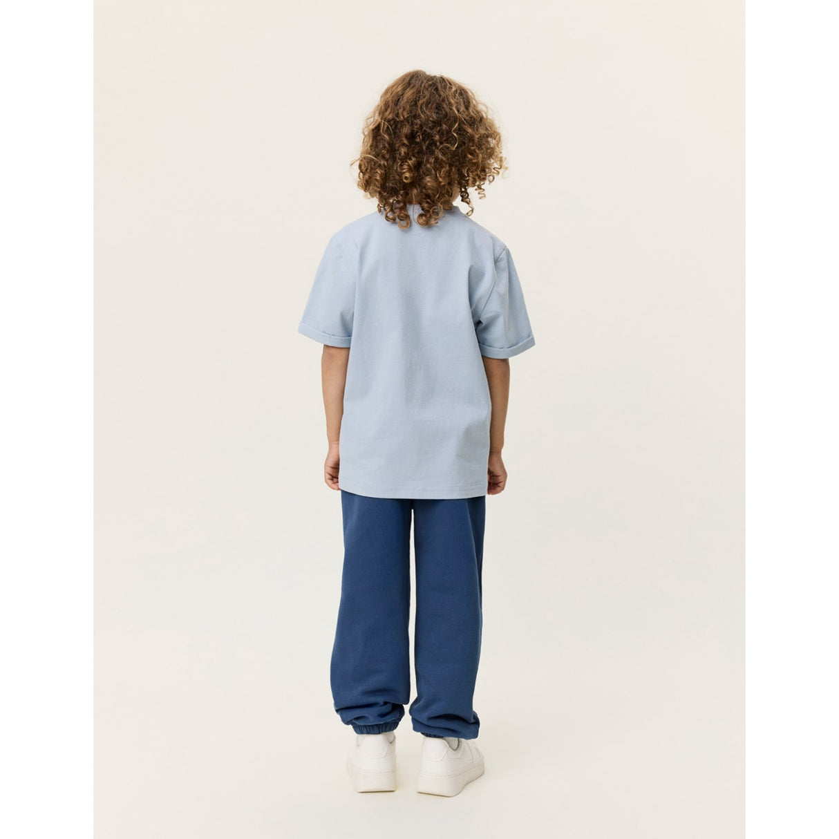 Les Deux Kids Blue Fog Norregaard Contrast T-Shirt