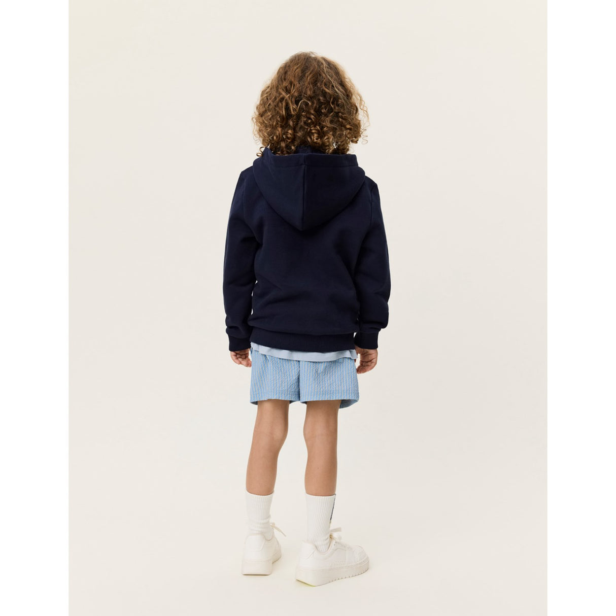 Les Deux Kids Dark Navy Encore Bouclé Hettegenser