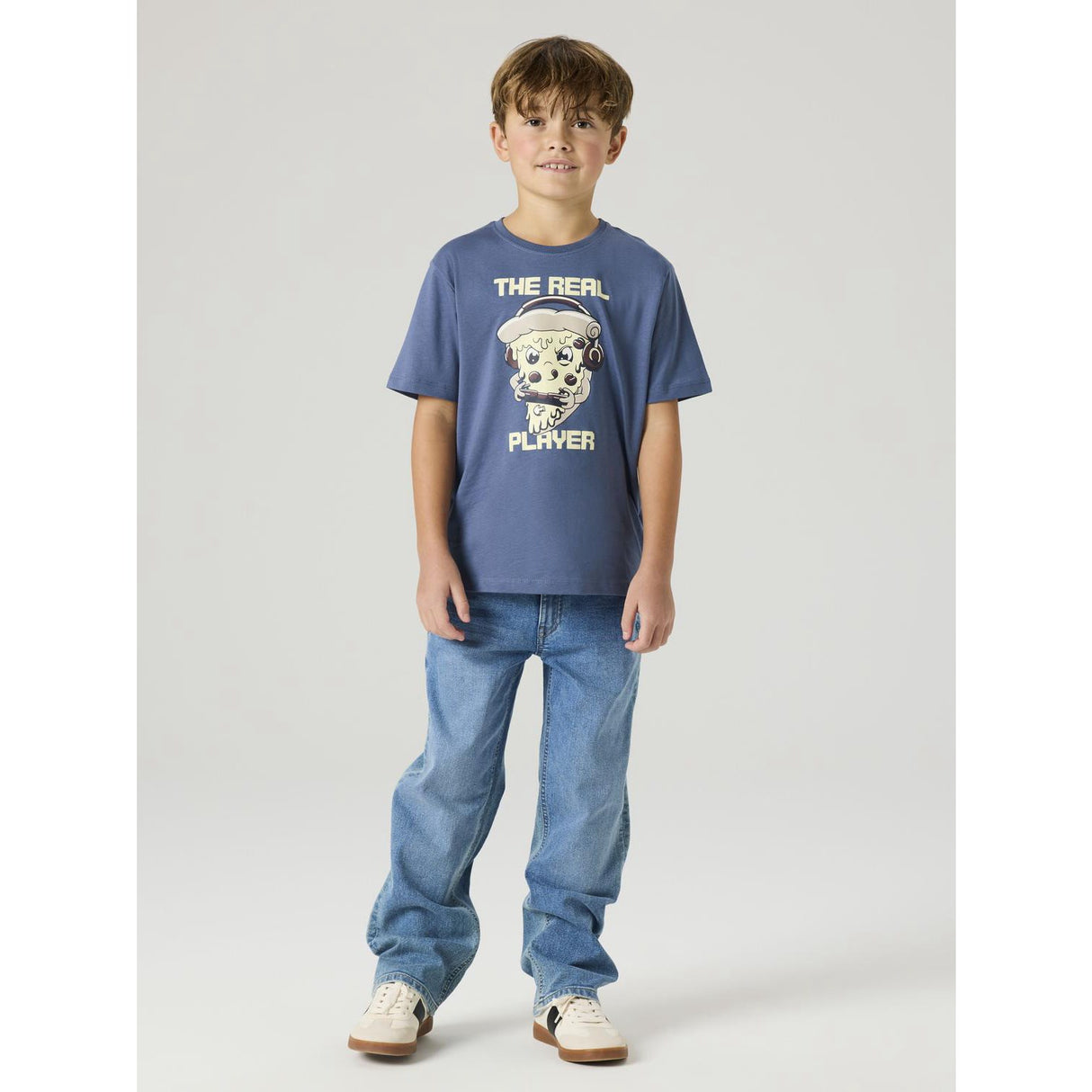 Name It Vintage Indigo Pizza Gamer Nkmvictor Ss Nreg Topp