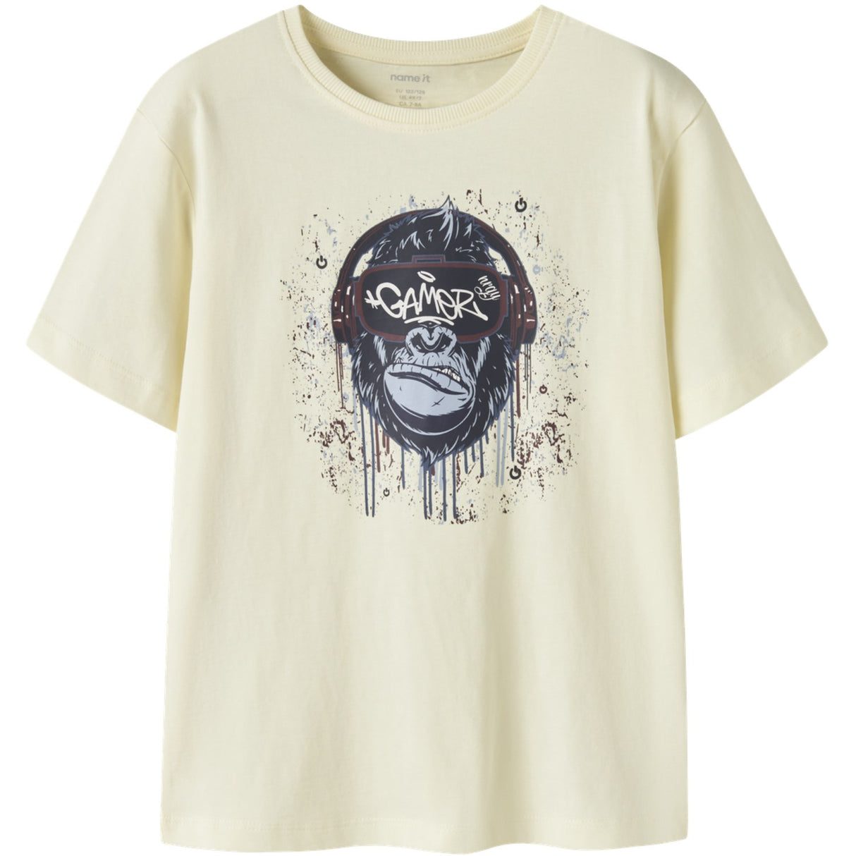 Name It Pear Sorbet Monkey Gamer Nkmvictor Ss Nreg Topp