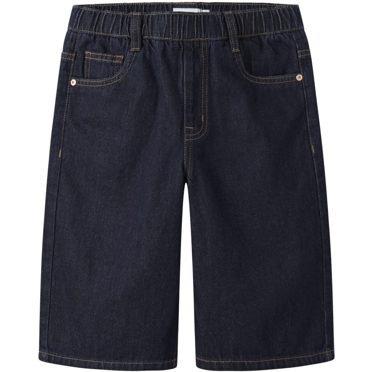 Name It Dark Blue Denim Unwashed Nkmben X Skater Dnm Bermuda 8649-By Noos