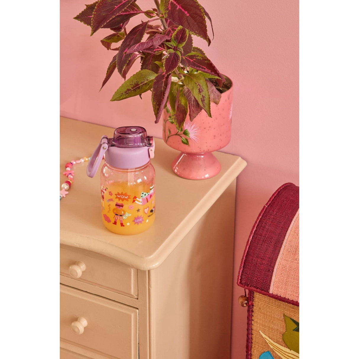 Rice Plastic Kids Drinking Flaske Med Hero Print - 700 Ml