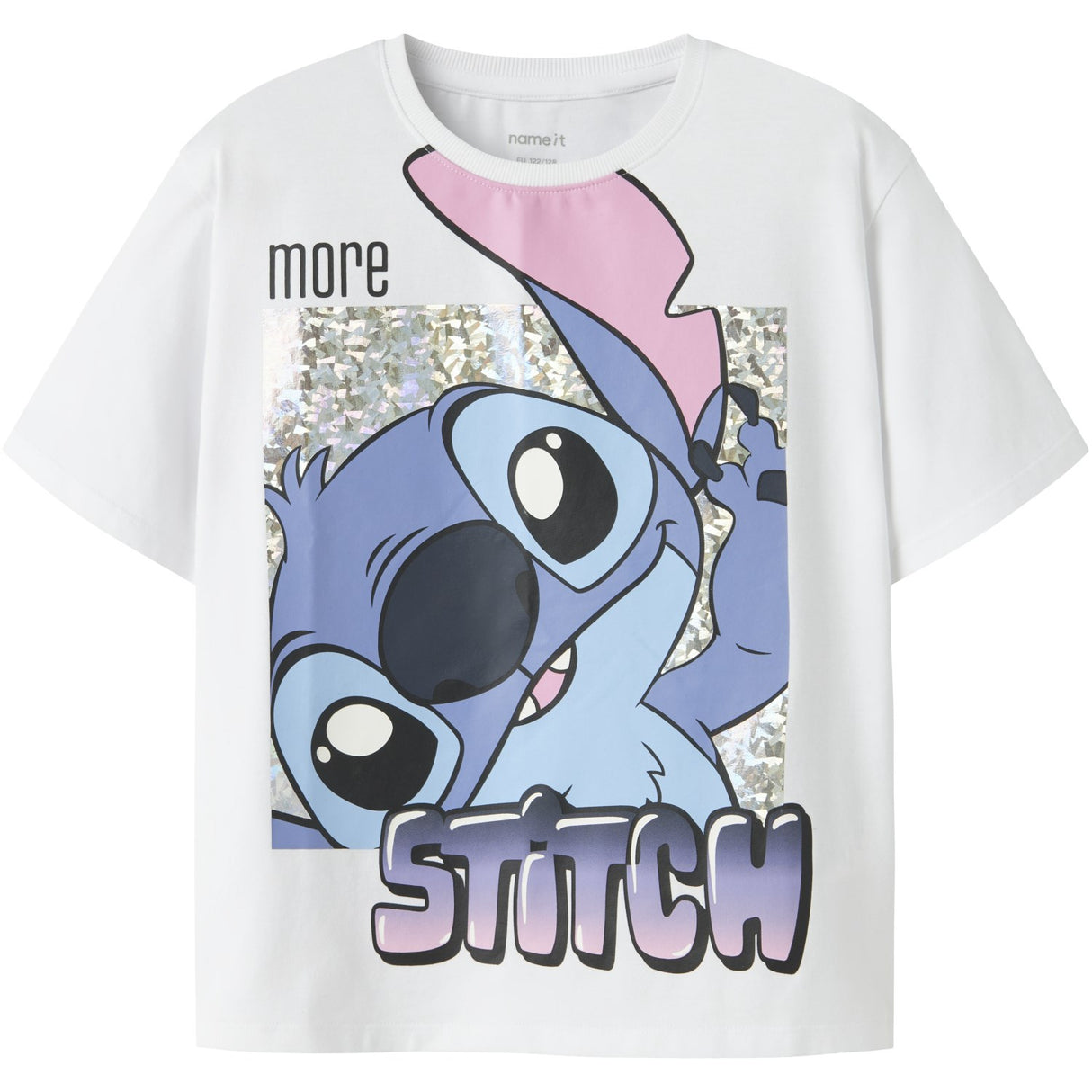 Name It Bright White Nkffora Stitch Ss Nreg Topp Box Noos Wdi