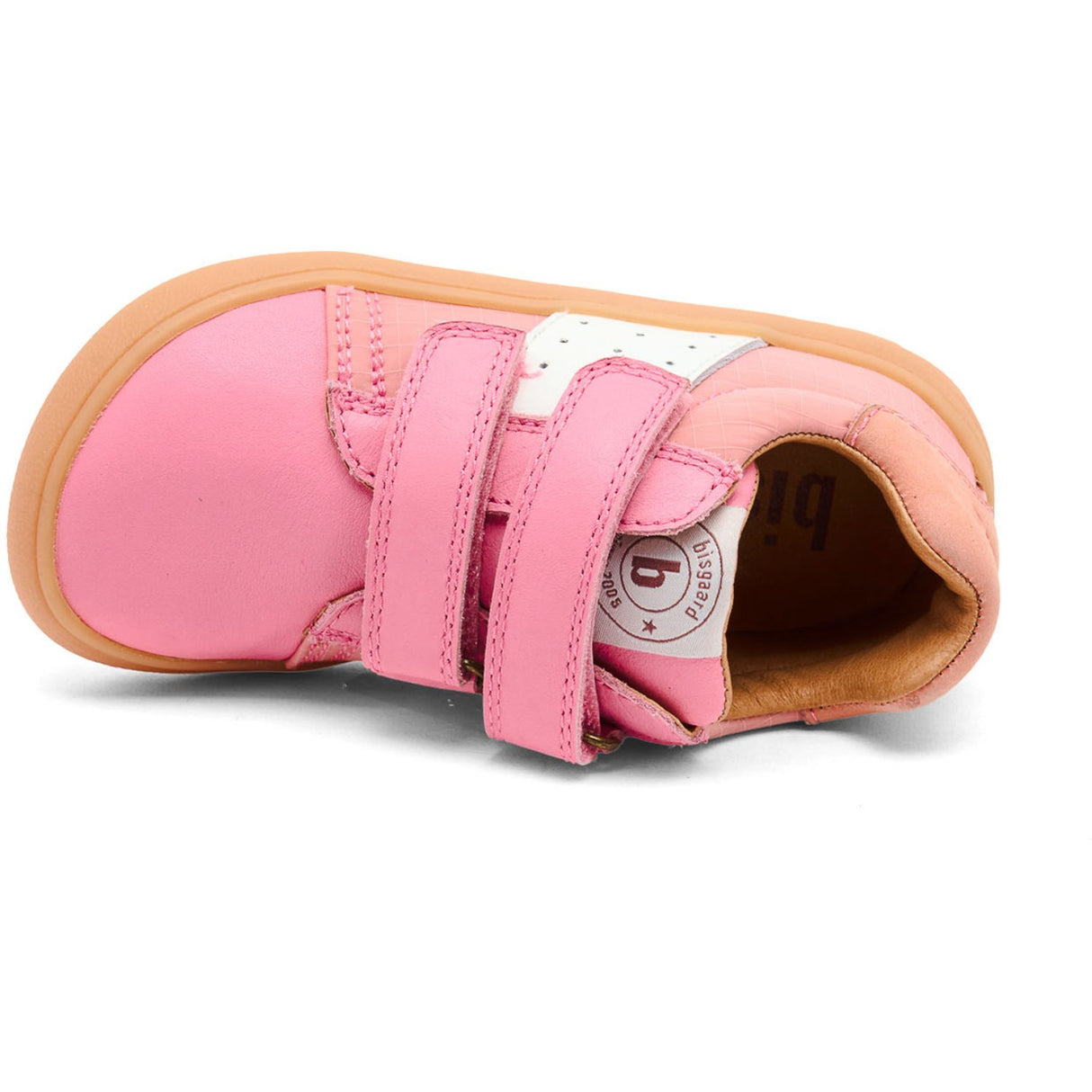 Bisgaard Pink Barefoot Ricco Borrelås Sko