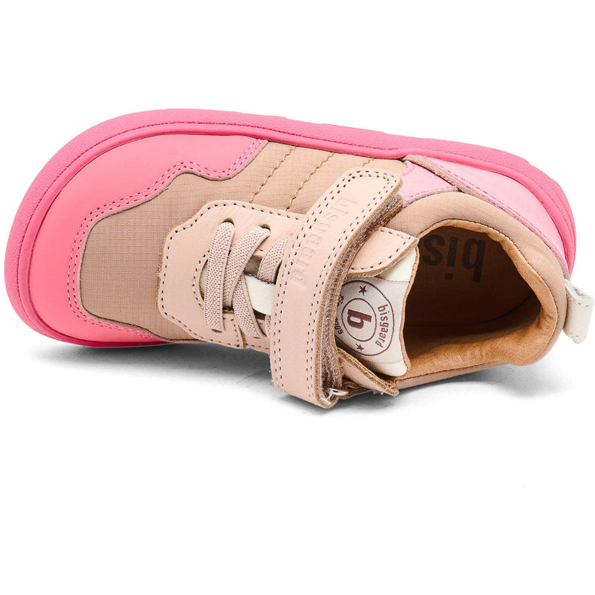Bisgaard Pink Barefoot Baloo Borrelås Sko