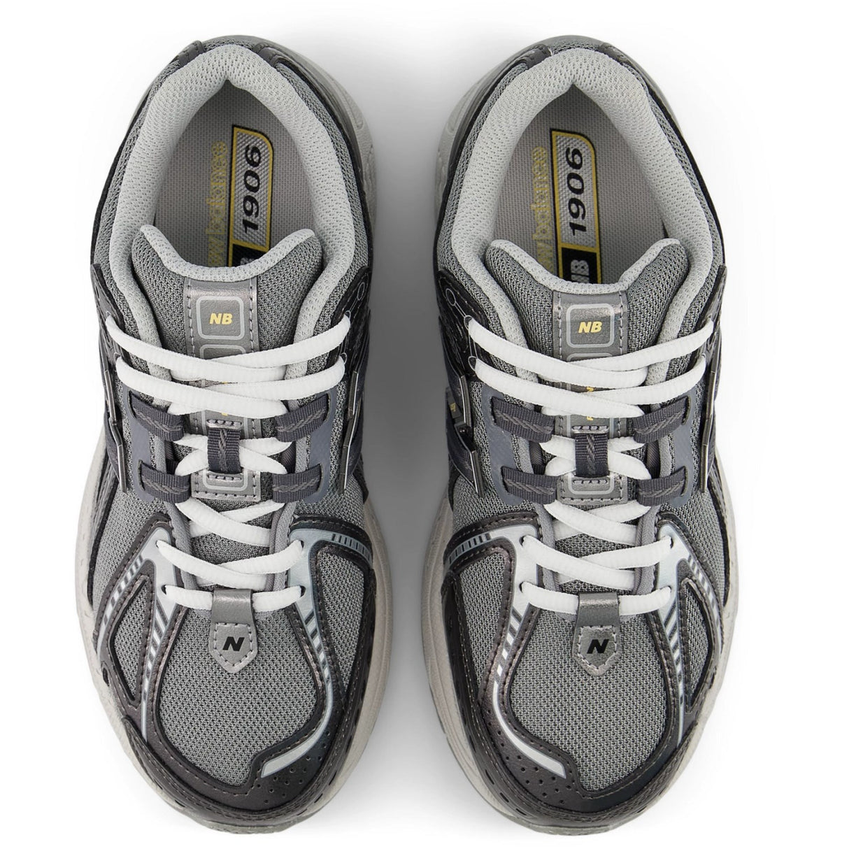 New Balance Dark Silver Metallic New Balance 1906 Kids Lace