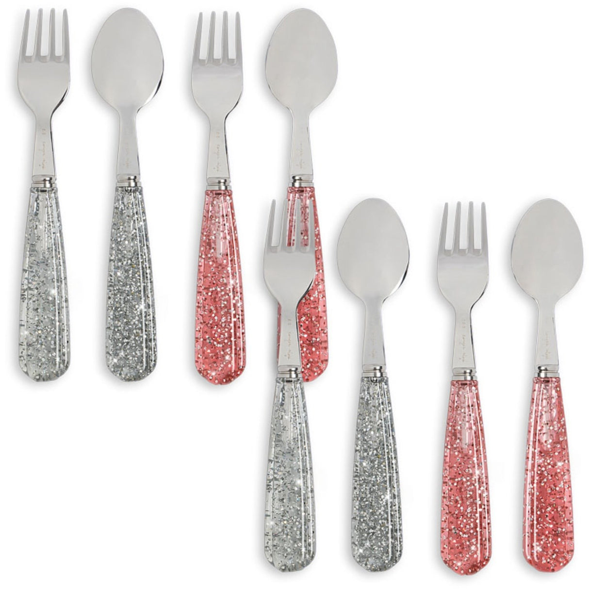 Konges Sløjd Sparkling Blush/Sparkling Blue 8 Pakke Sparkly Bestikk