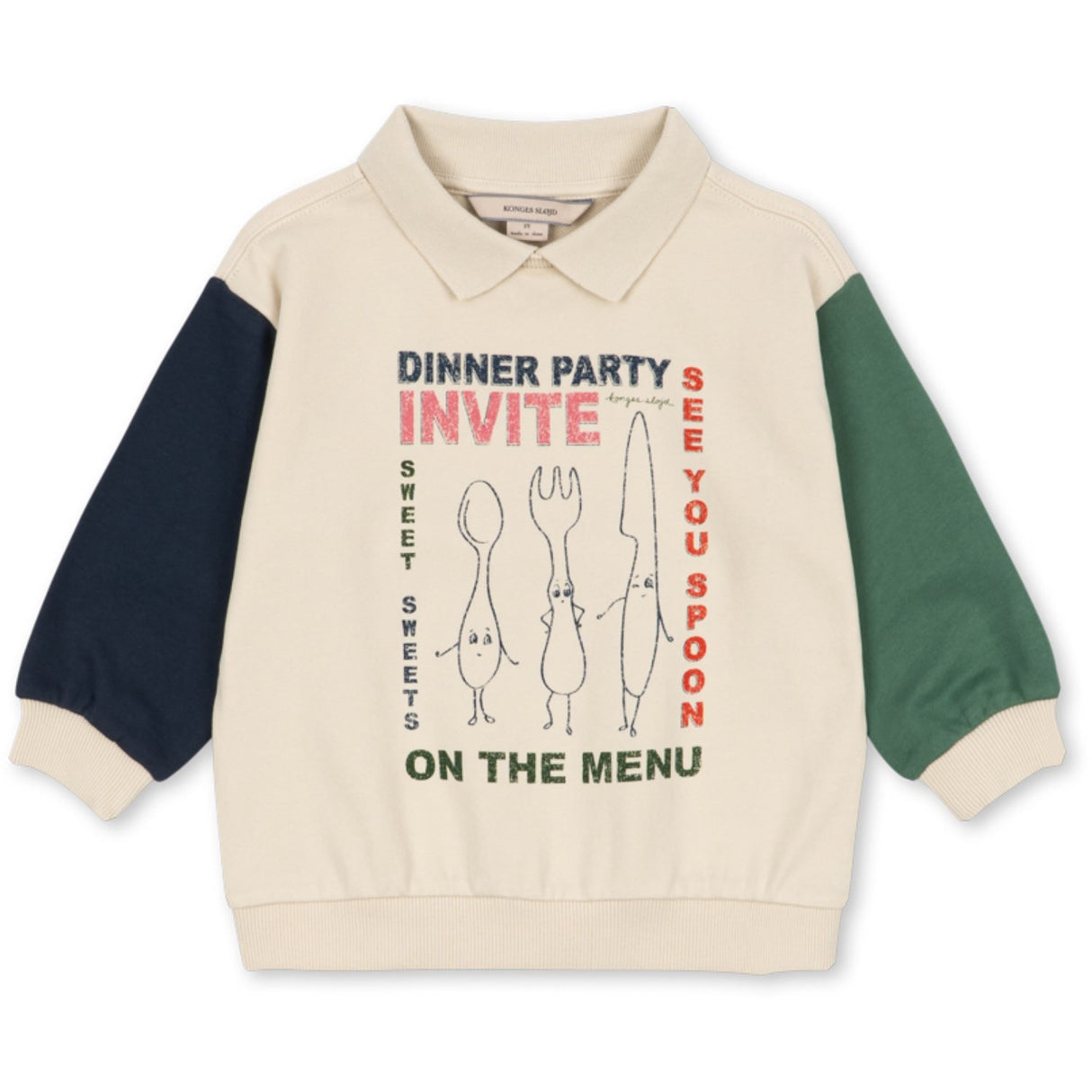 Konges Sløjd Multi Color Spotty Ls Polo Gots