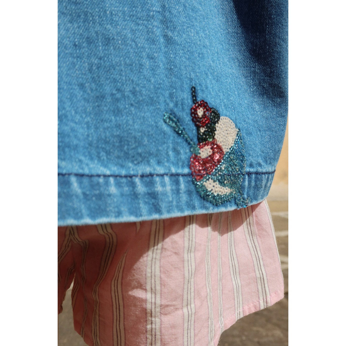 Konges Sløjd Gelato Magot Paljet Denim Jakke Gots