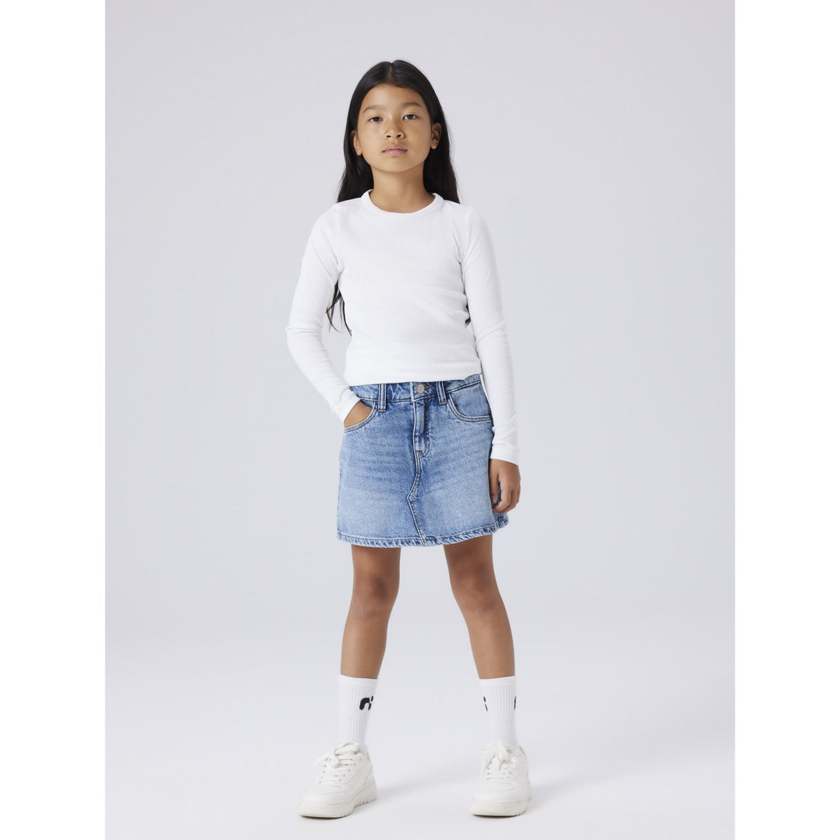 Name It Medium Blue Denim Nkfemma Dnm Skort 1040-Mj Noos