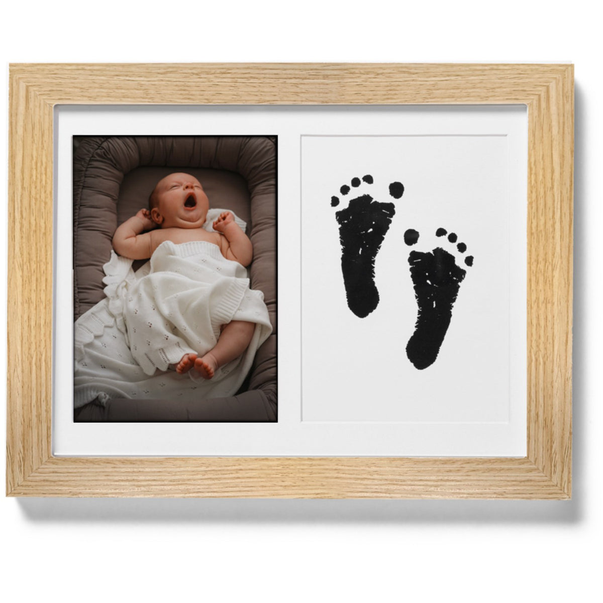 Vanilla COPENHAGEN Wood Printed Hand & Foot Imprint Frame
