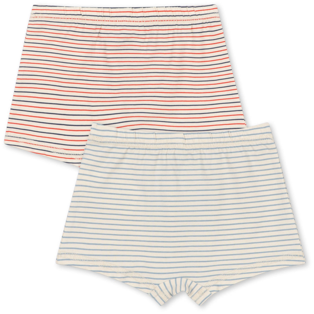 Konges Sløjd Stripe Bluie/Stripe Tricolore Petit Basic 2 Pakke Boy Underbukser Gots