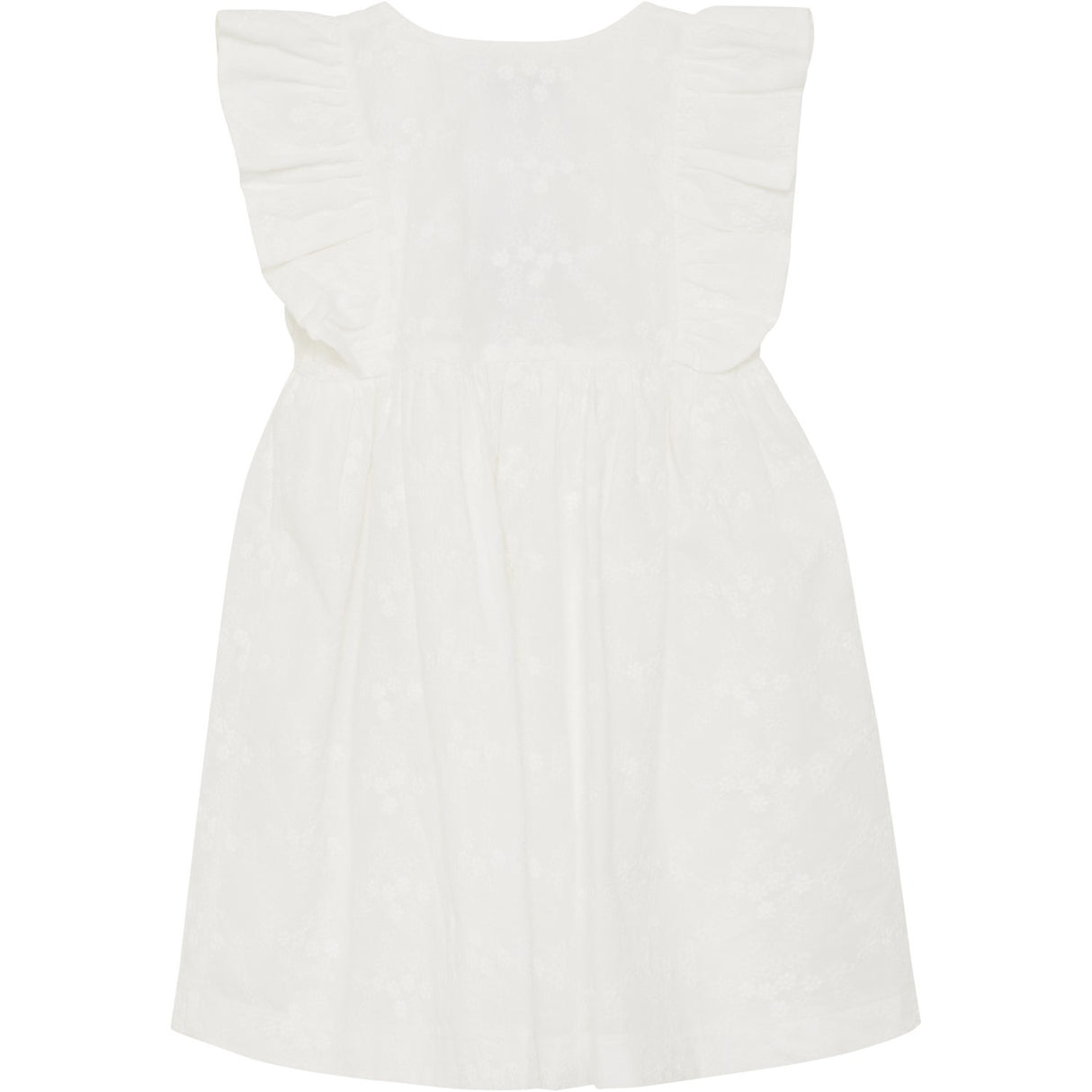 Huttelihut Antique White Kjole Ss Embroidery