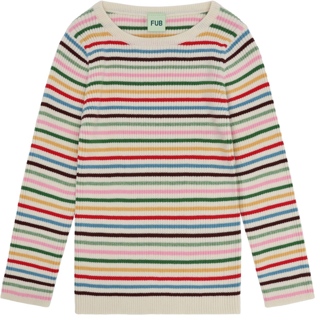 FUB Multi Stripe Rib Bluse