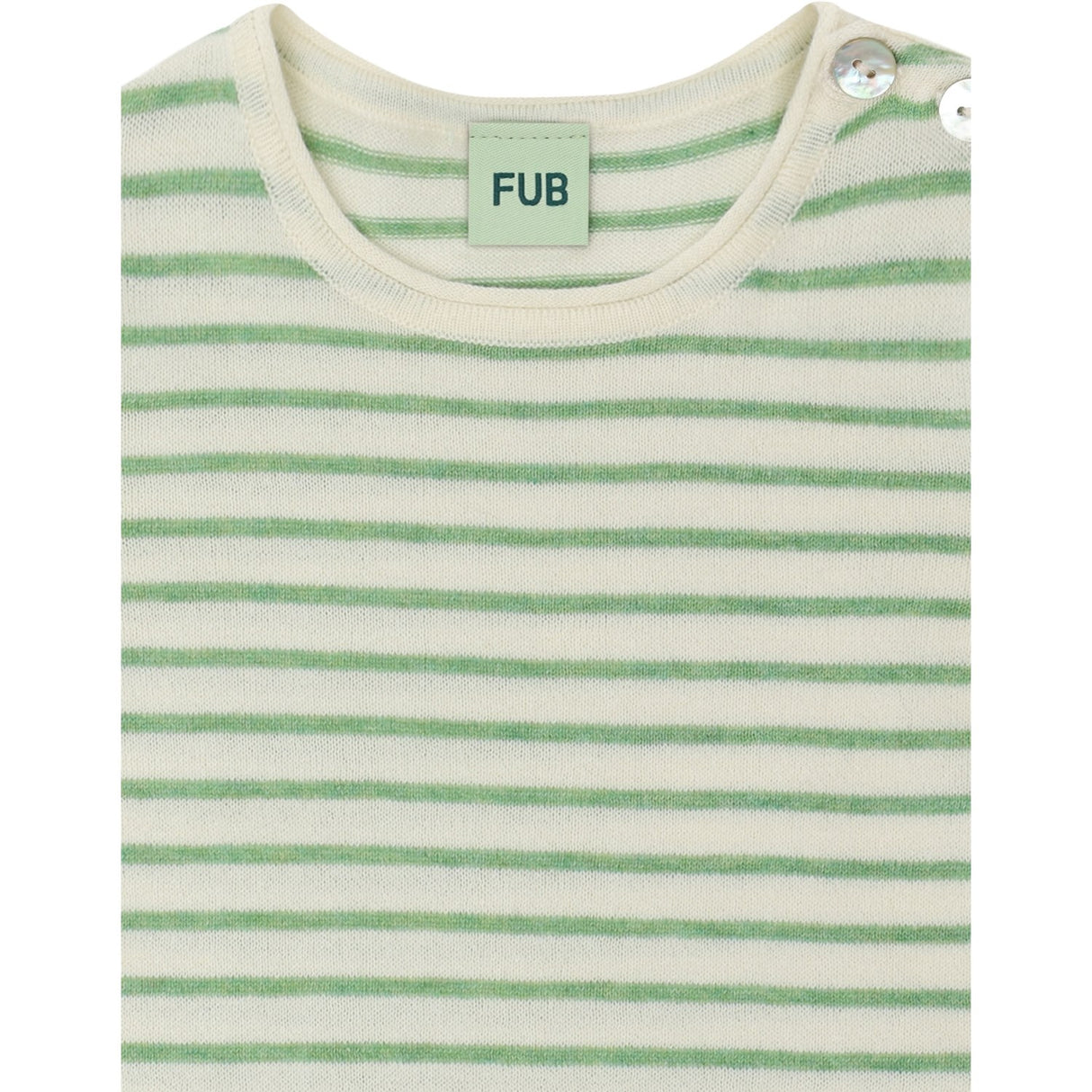FUB Ecru/Apple Melange Baby SS Body