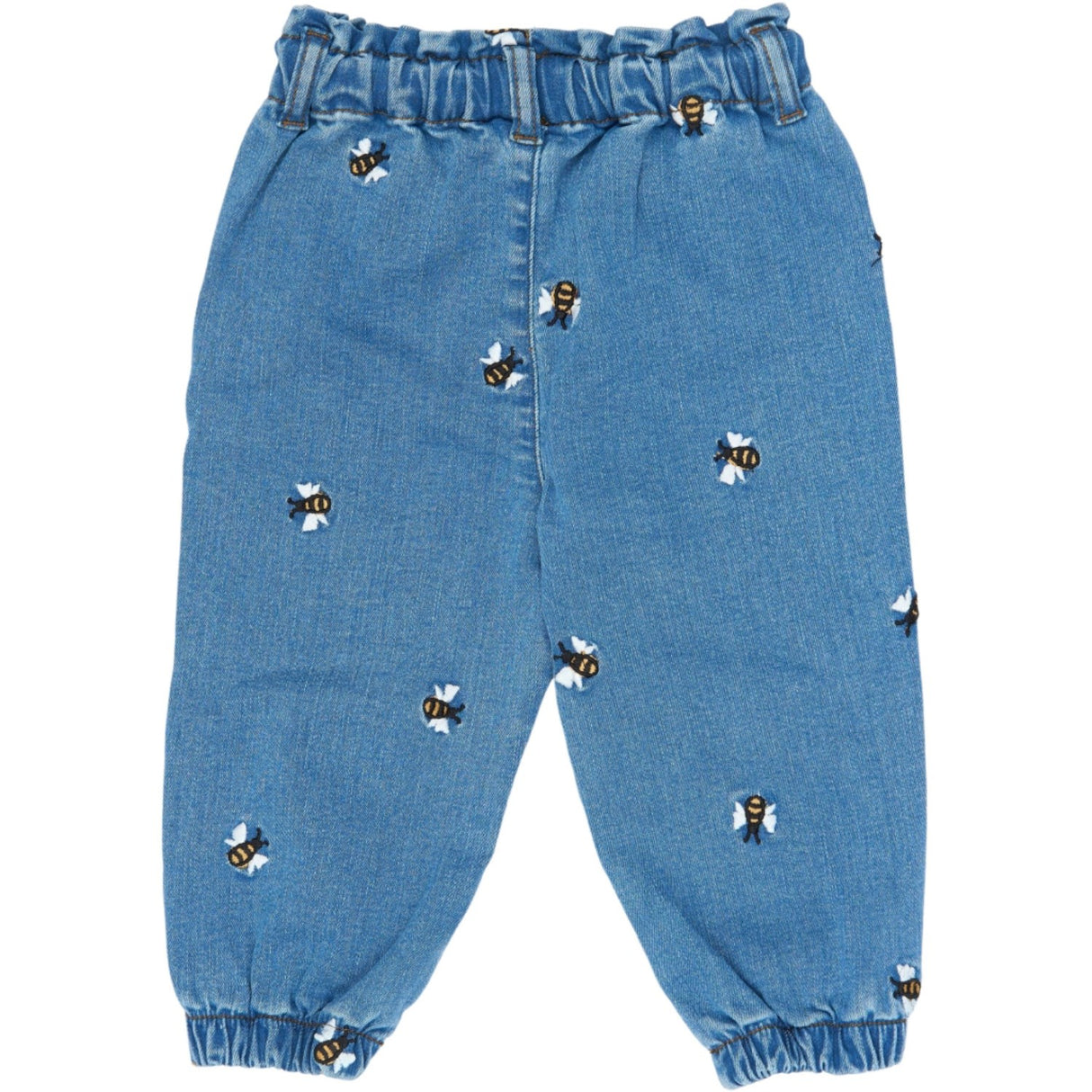 Petit Piao Light Blue Denim Emb Ppjubii Denim Bukser