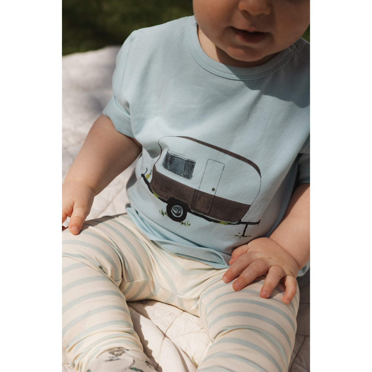 Petit Piao Infinity Striped PPSky Leggings