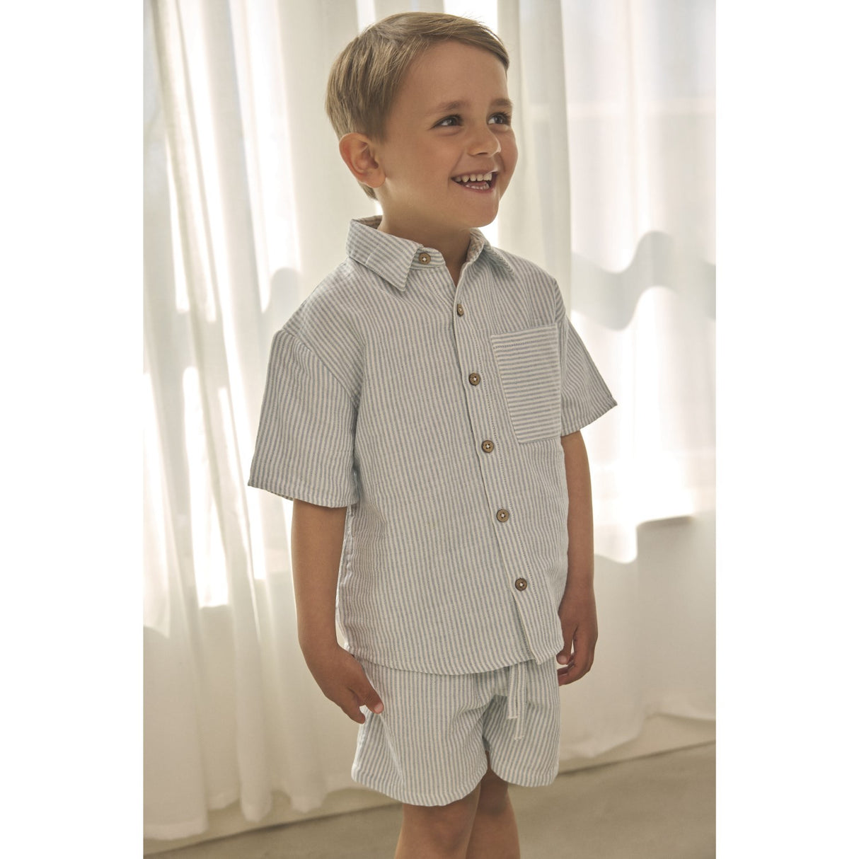 En Fant Citadel Skjorte Ss Muslin Stripe