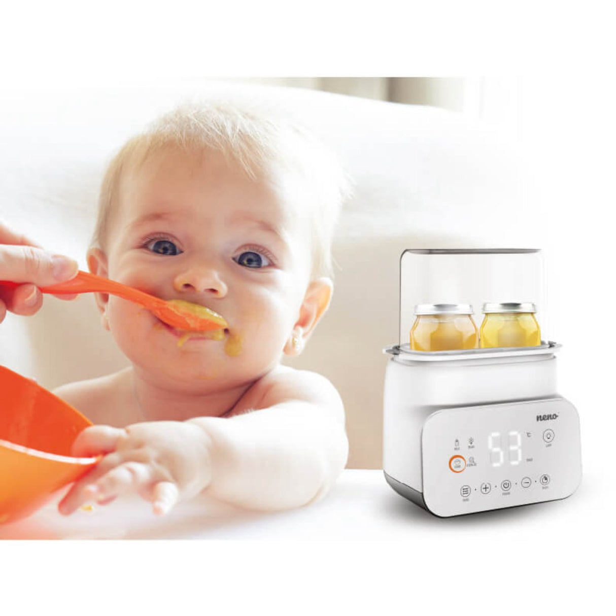 Neno Hvid Sterilisator Og Flaskevarmer Vita