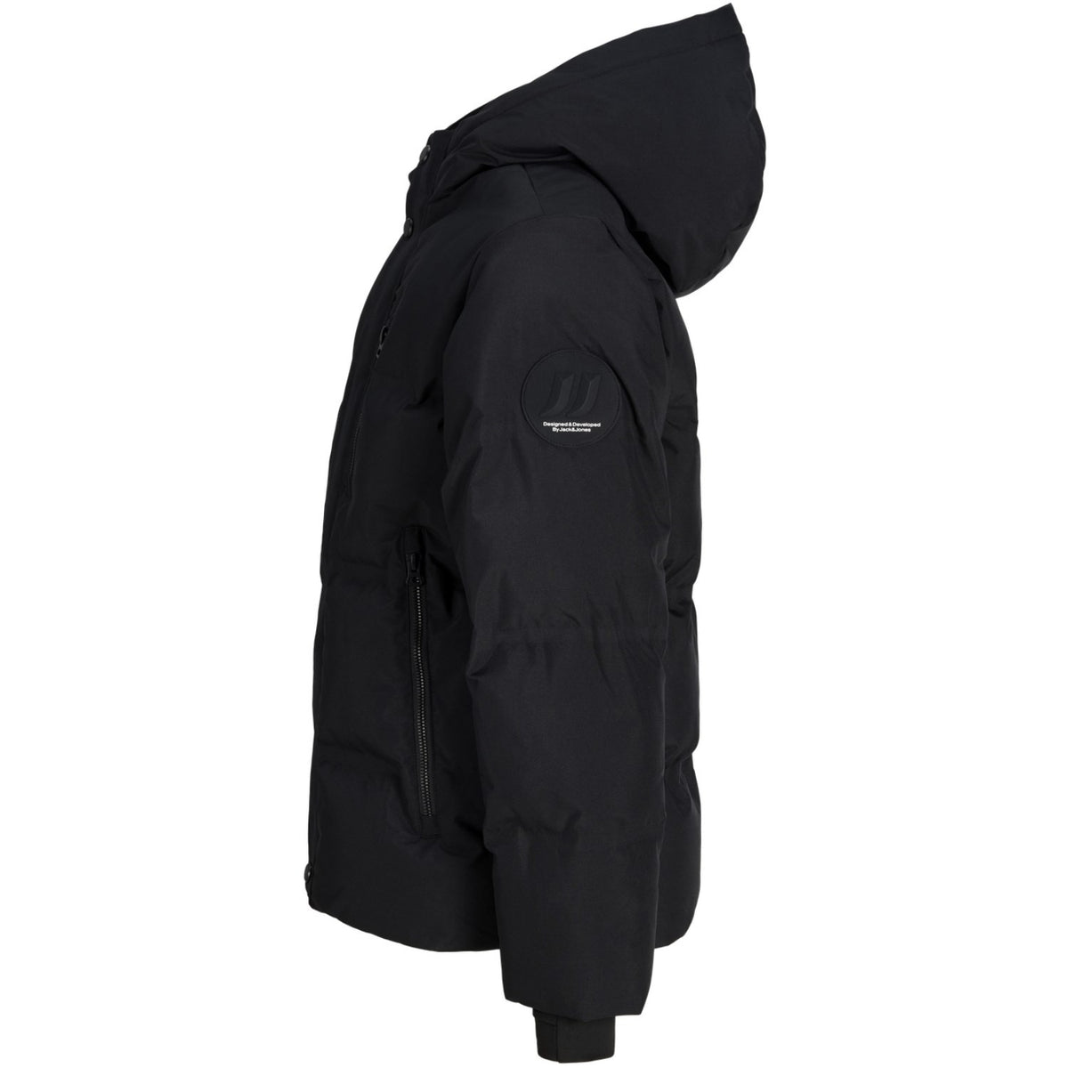 Jack & Jones Junior Black Jcotrace Alpha Puffer Jakke Jnr