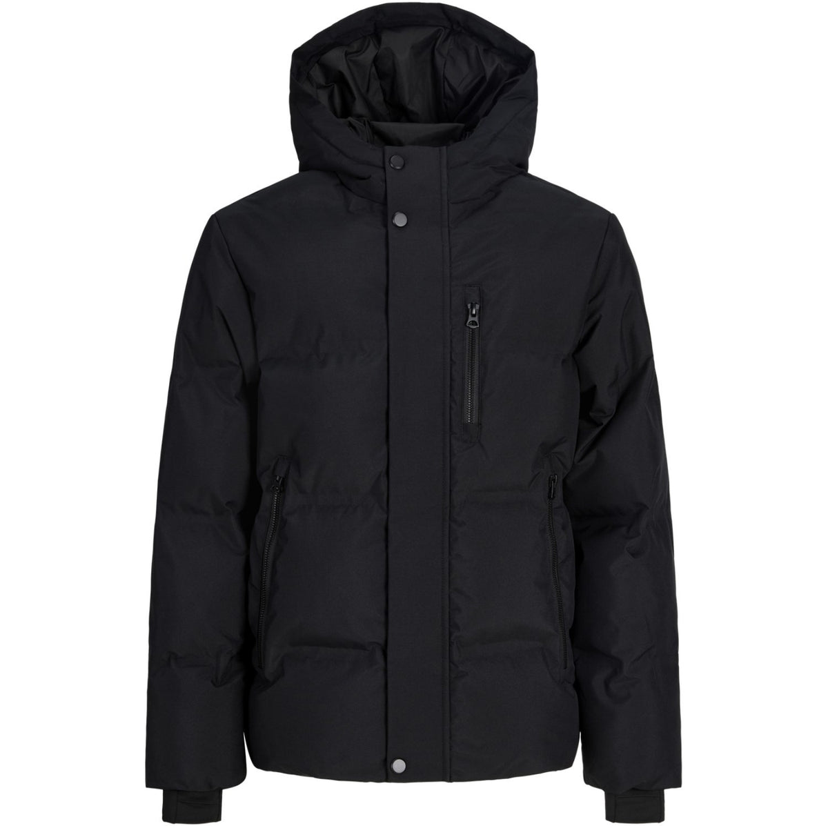Jack & Jones Junior Black Jcotrace Alpha Puffer Jakke Jnr