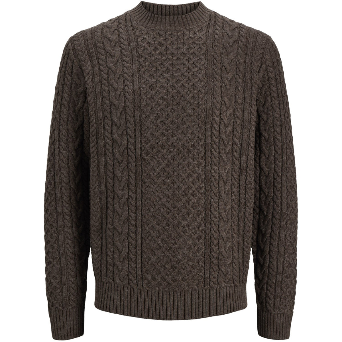Jack & Jones Junior Ganache Melange Jprblucallum Cable Strikk Crew Neck Jnr