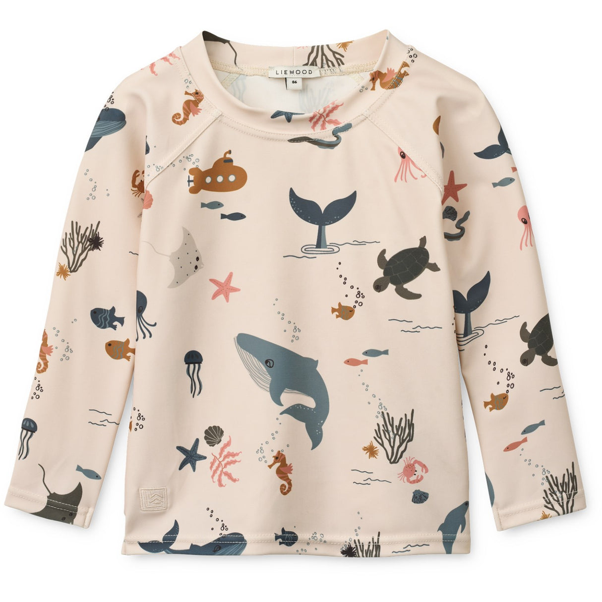 LIEWOOD Sea Creature / Sandy Noah Printed Longsleeve Swim Tee