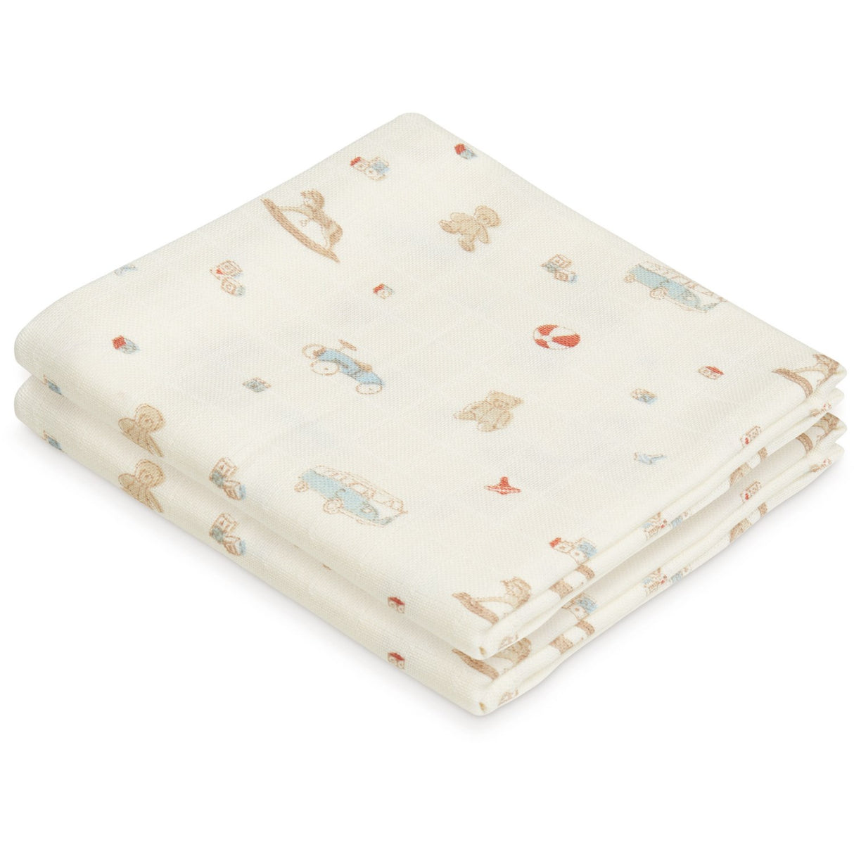 Cam Cam Copenhagen Vintage Toys Printed Muslin Cloth 2-Pakning