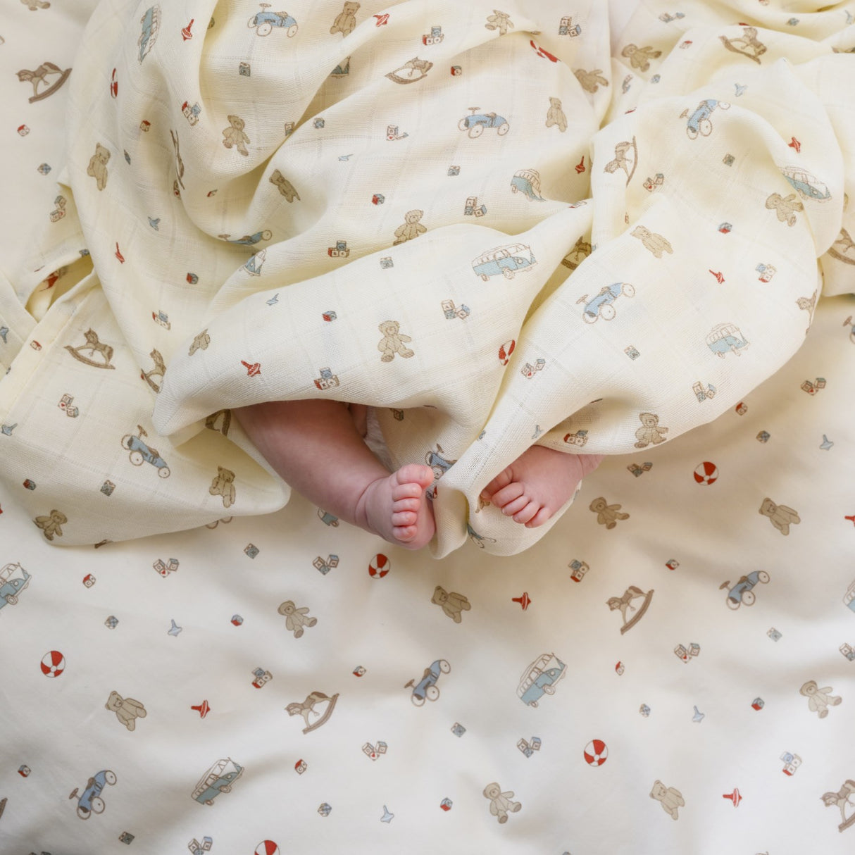 Cam Cam Copenhagen Vintage Toys Muslin Baby Teppe