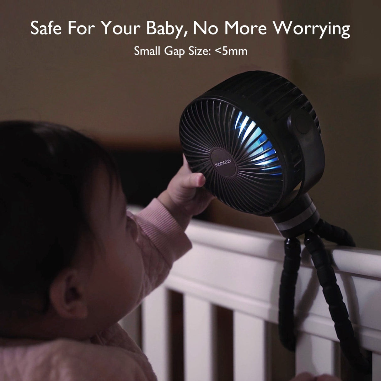 Momcozy Black Portable Stroller Fan
