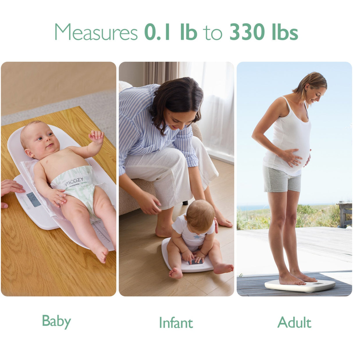 Momcozy Multi-Function Baby Scale - Weight & Height Measurement