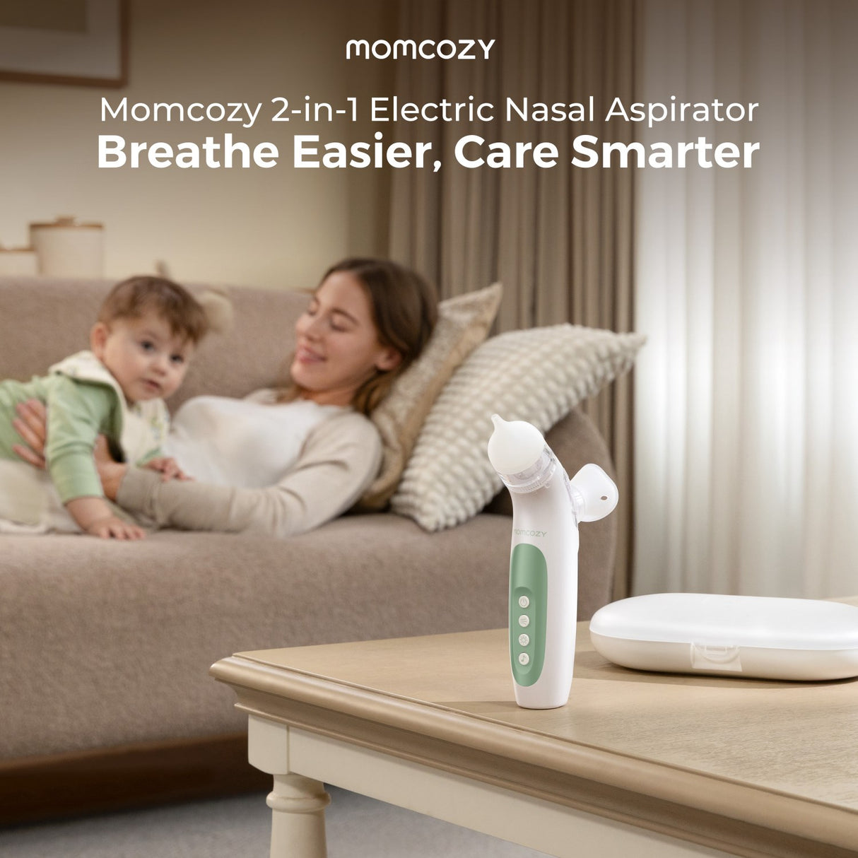 Momcozy BreezyClear™ 2-i-1 Spray & Suction Electric Nasal