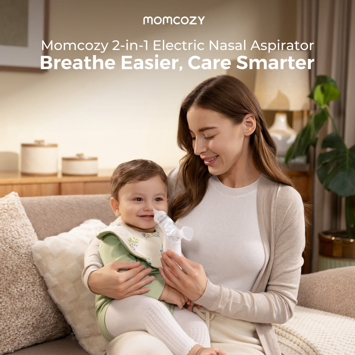 Momcozy BreezyClear™ 2-i-1 Spray & Suction Electric Nasal