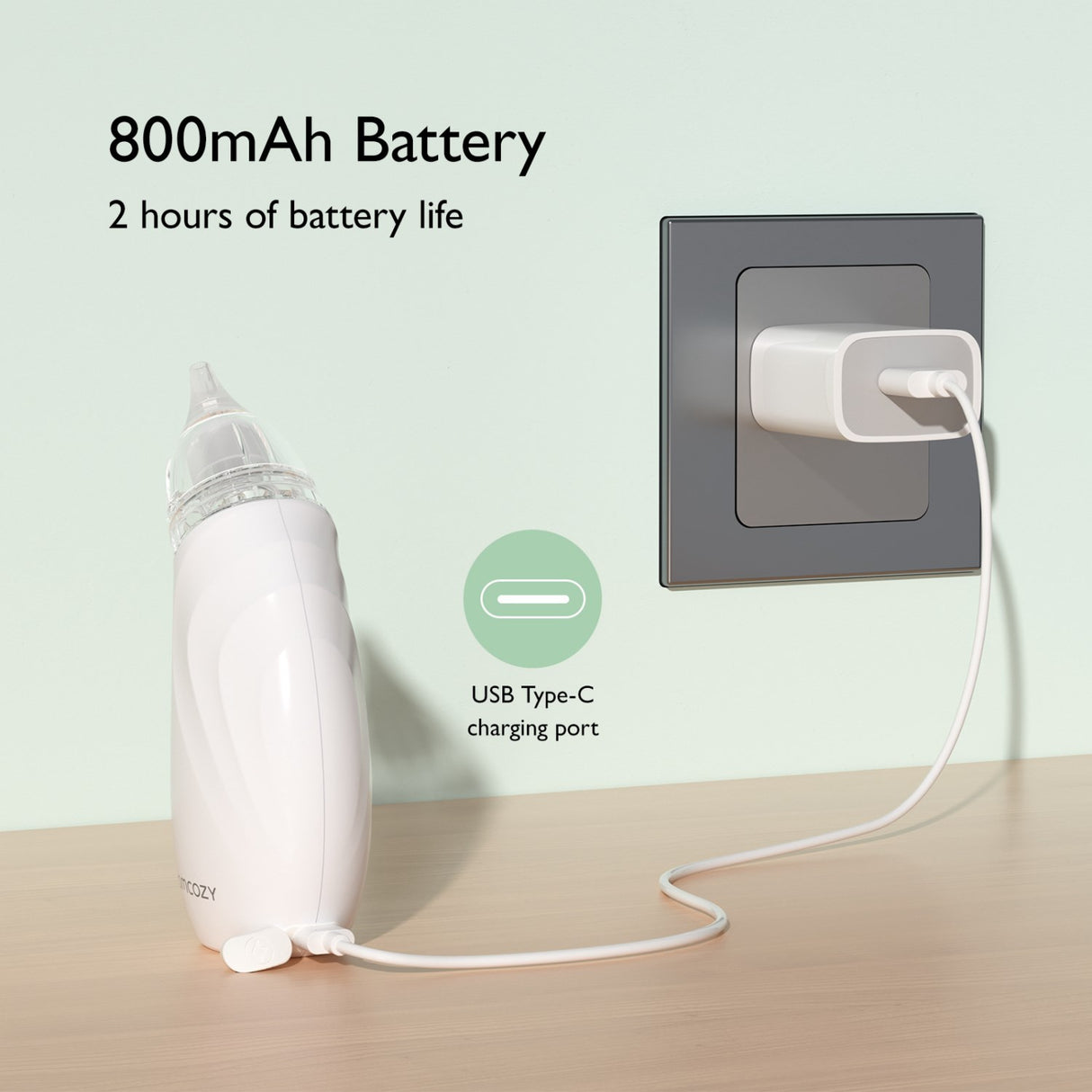 Momcozy Baby Nasal Aspirator- Long Battery Life