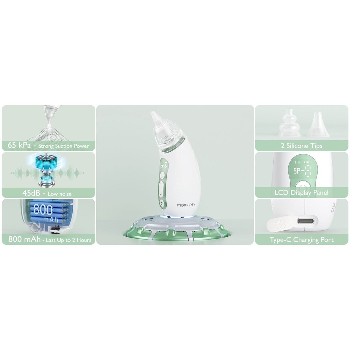 Momcozy Baby Nasal Aspirator- Long Battery Life