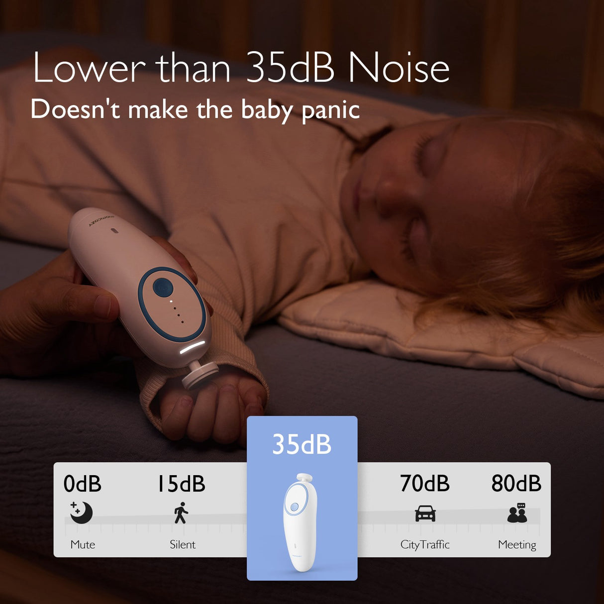 Momcozy Electric Baby Nail File - Low Noise