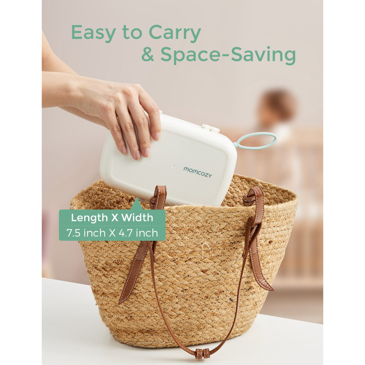 Momcozy Green 7 In 1 Baby Flaske Brush Sett