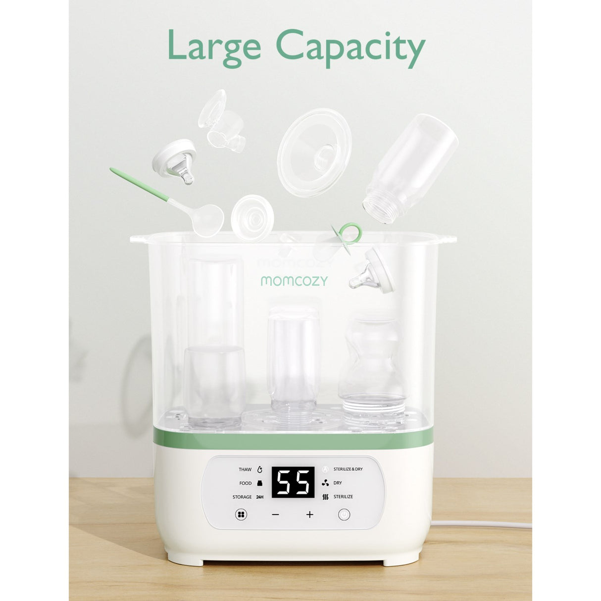 Momcozy 8-in-1 Electric Steam Baby Flaske Sterilizer